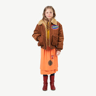 New - The Animals Observatory Tiger Kid's Cord Jacket Deep Brown | BIEN BIEN www.bienbienshop.com