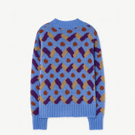 New - The Animals Observatory Raccoon Kid's Wool Cardigan Blue | BIEN BIEN www.bienbienshop.com