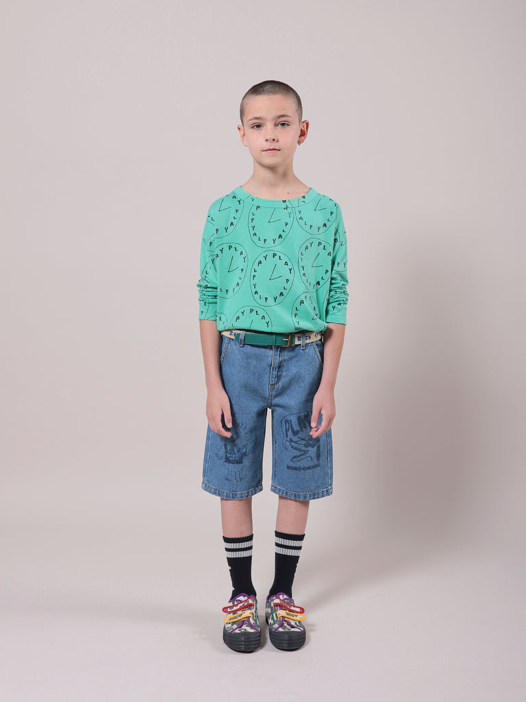 Bird & Dog Kid's Denim Bermuda
