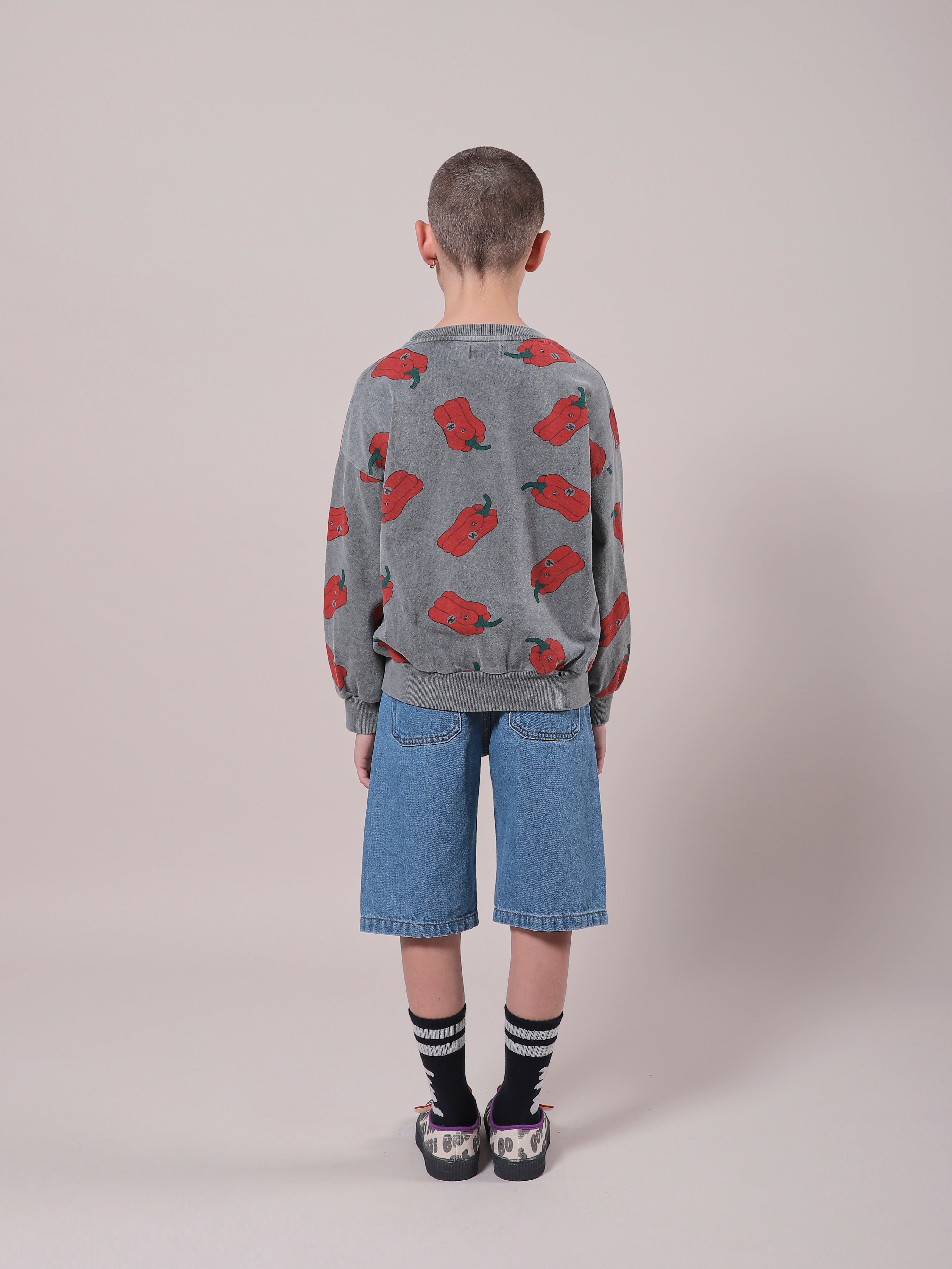 Bird & Dog Kid's Denim Bermuda