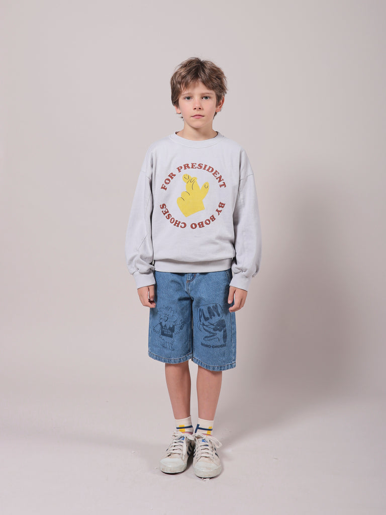 Bird & Dog Kid's Denim Bermuda