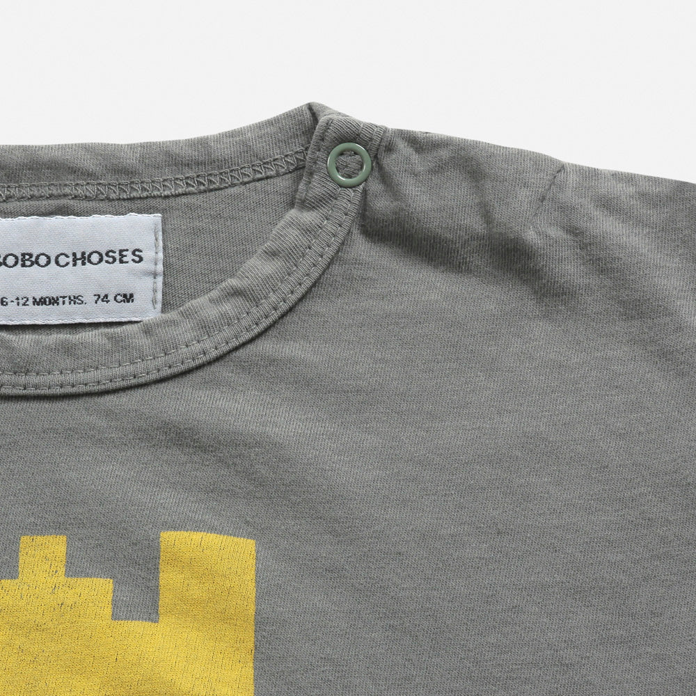 NEW Bobo Choses Block House Baby Short Sleeve Tee Grey | BIEN BIEN bienbienshop.com