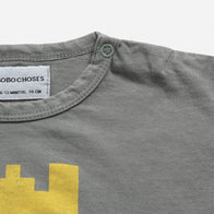 NEW Bobo Choses Block House Baby Short Sleeve Tee Grey | BIEN BIEN bienbienshop.com