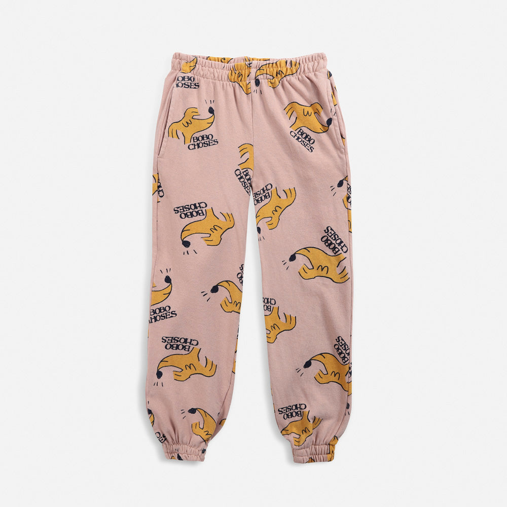 NEW Bobo Choses Sniffy Kid's Jogger Pant Dog Light Brown | BIEN BIEN bienbienshop.com