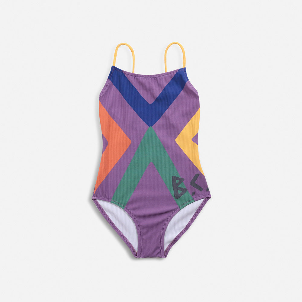 NEW Bobo Choses Triangular Kid's One-Piece Swimsuit Violet | BIEN BIEN bienbienshop.com