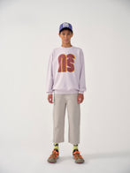 Main Story UK Kid's Cut Jean Moon | Frayed Raw Edge Elastic Pull-on Denim Off-white Stone  | BIEN BIEN bienbienshop.com