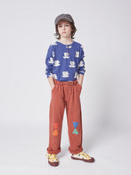 NEW Bobo Choses Doggie Canvas Kid's Velcro Strap Trainers/Sneakers/Tennis Shoes Ivory/Jet Stream | BIEN BIEN bienbienshop.com