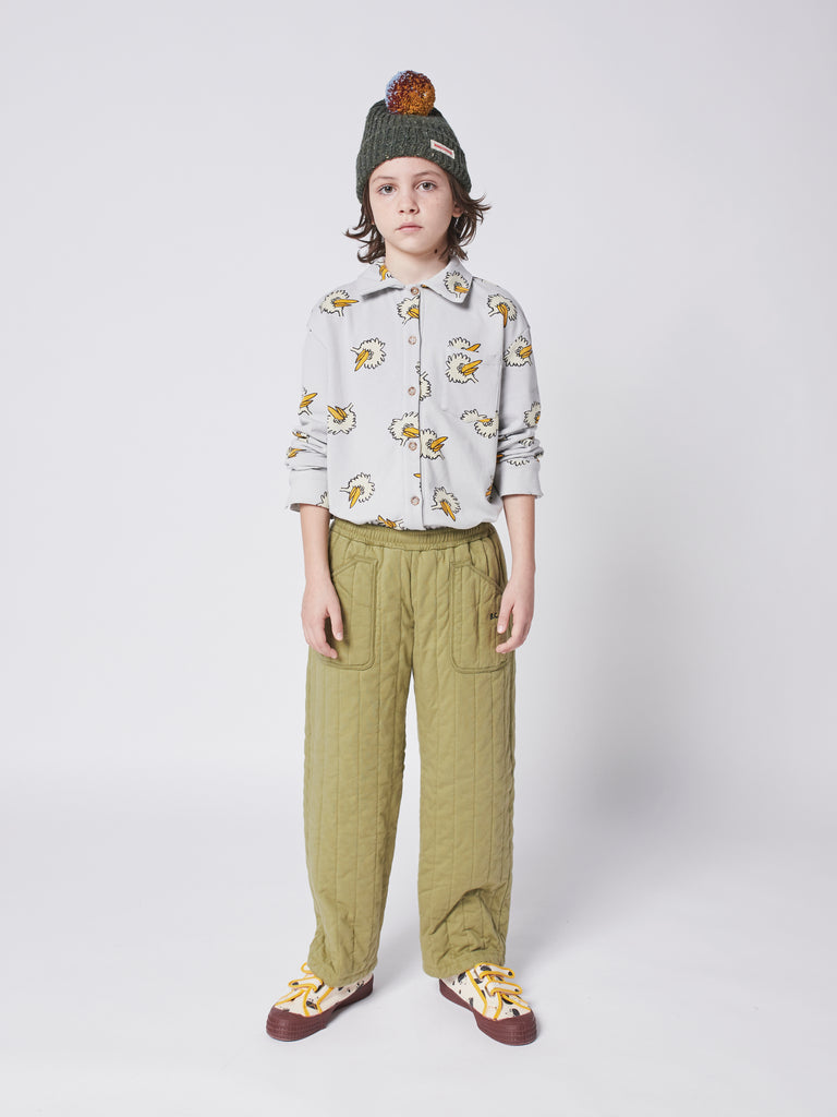 NEW Bobo Choses Doggie Canvas Kid's Velcro Strap Trainers/Sneakers/Tennis Shoes Ivory/Jet Stream | BIEN BIEN bienbienshop.com