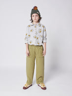 NEW Bobo Choses Doggie Canvas Kid's Velcro Strap Trainers/Sneakers/Tennis Shoes Ivory/Jet Stream | BIEN BIEN bienbienshop.com