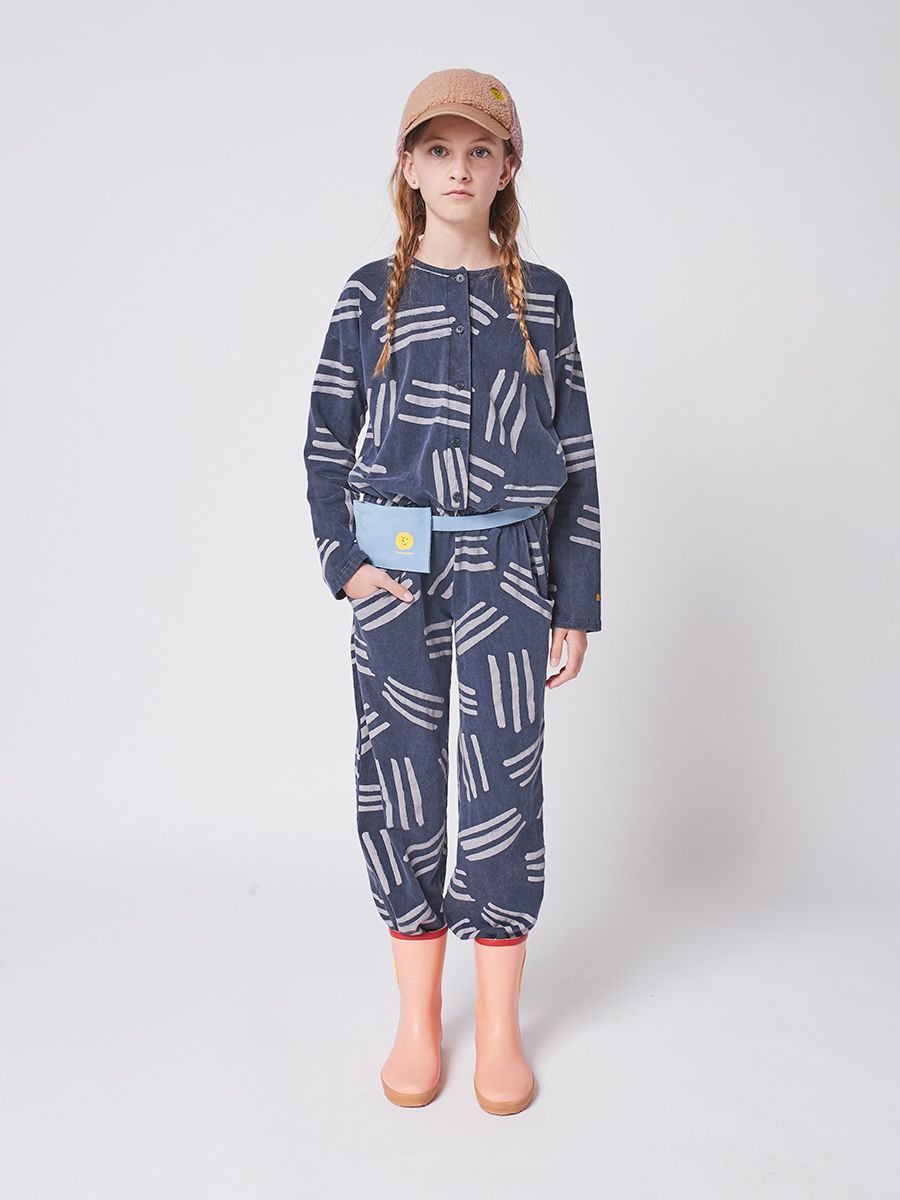 NEW Bobo Choses Scratch Kid's Fleece Overall Twilight Blue | BIEN BIEN bienbienshop.com