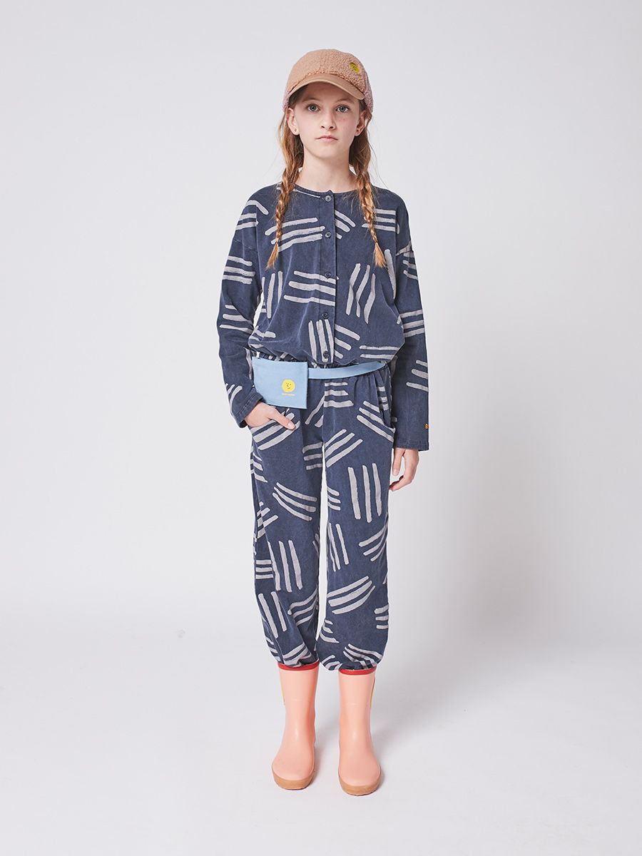 NEW Bobo Choses Scratch Kid's Fleece Overall Twilight Blue | BIEN BIEN bienbienshop.com