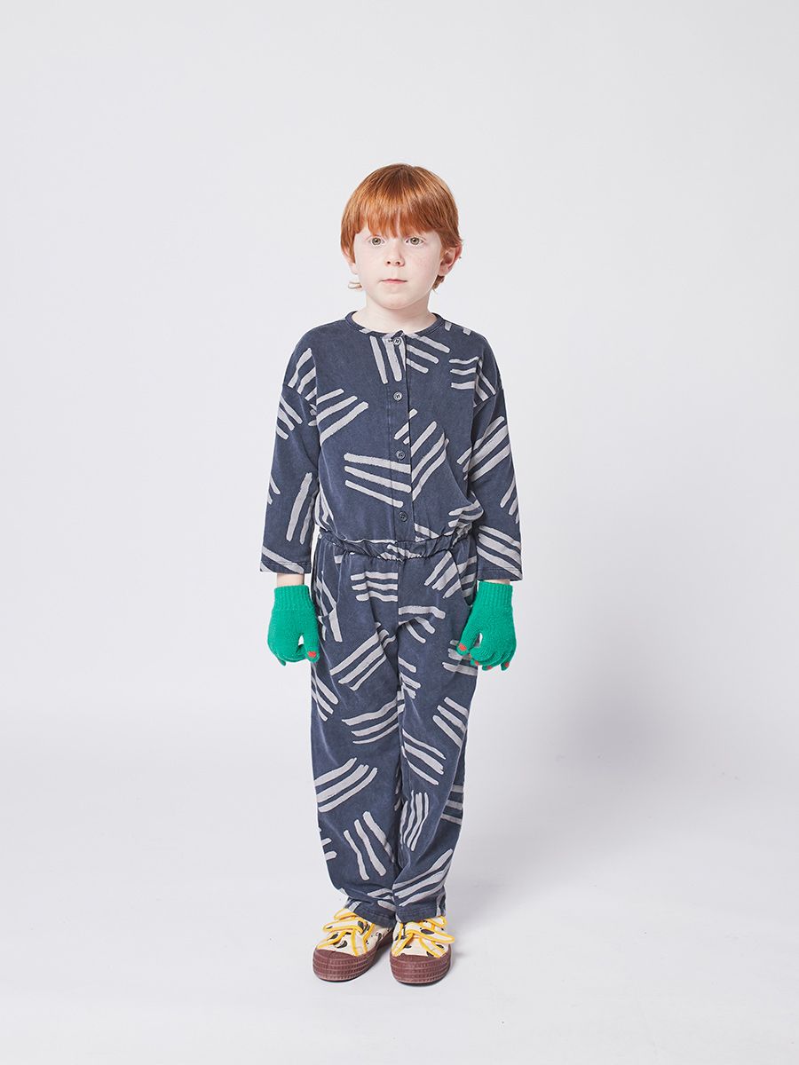 NEW Bobo Choses Scratch Kid's Fleece Overall Twilight Blue | BIEN BIEN bienbienshop.com