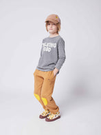 NEW Bobo Choses Doggie Canvas Kid's Velcro Strap Trainers/Sneakers/Tennis Shoes Ivory/Jet Stream | BIEN BIEN bienbienshop.com