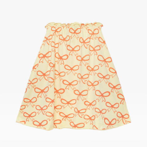 NEW Weekend House Kids Flared Pink Bows Children's Skirt Soft Yellow | BIEN BIEN bienbienshop.com