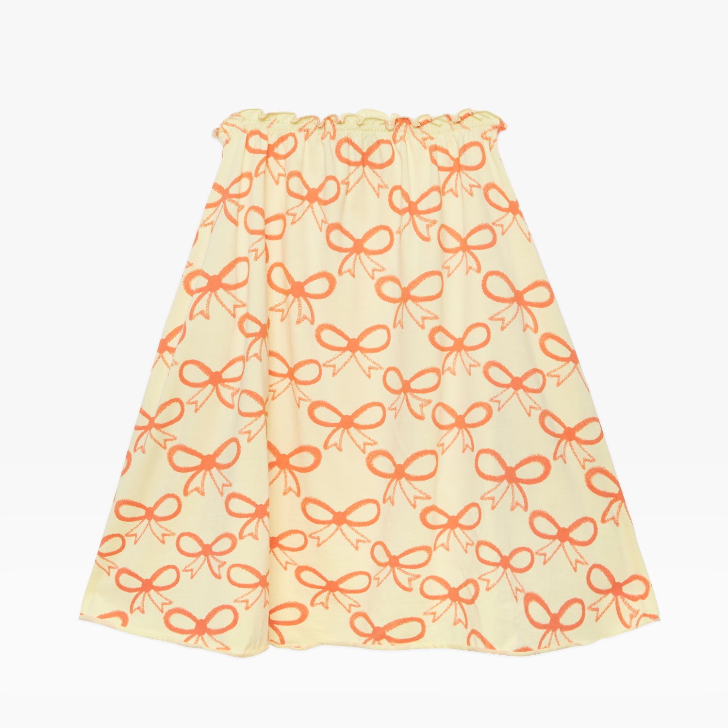 NEW Weekend House Kids Flared Pink Bows Children's Skirt Soft Yellow | BIEN BIEN bienbienshop.com