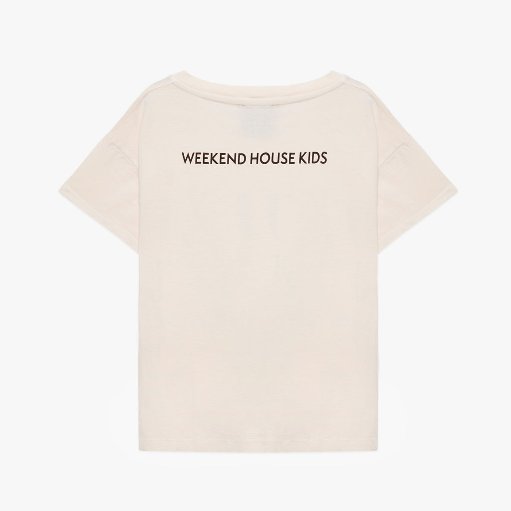 NEW Weekend House Kids Cat Kid's Short Sleeve Tee Soft Peach | BIEN BIEN bienbienshop.com