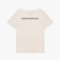 NEW Weekend House Kids Cat Kid's Short Sleeve Tee Soft Peach | BIEN BIEN bienbienshop.com