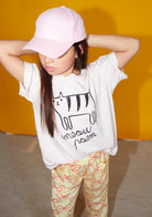 NEW Weekend House Kids Cat Kid's Short Sleeve Tee Soft Peach | BIEN BIEN bienbienshop.com