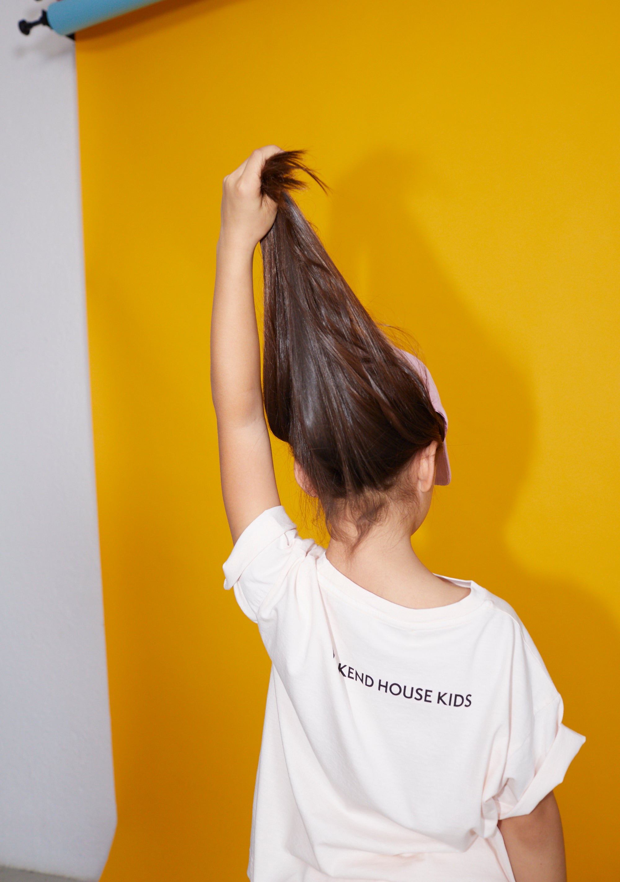 NEW Weekend House Kids Cat Kid's Short Sleeve Tee Soft Peach | BIEN BIEN bienbienshop.com