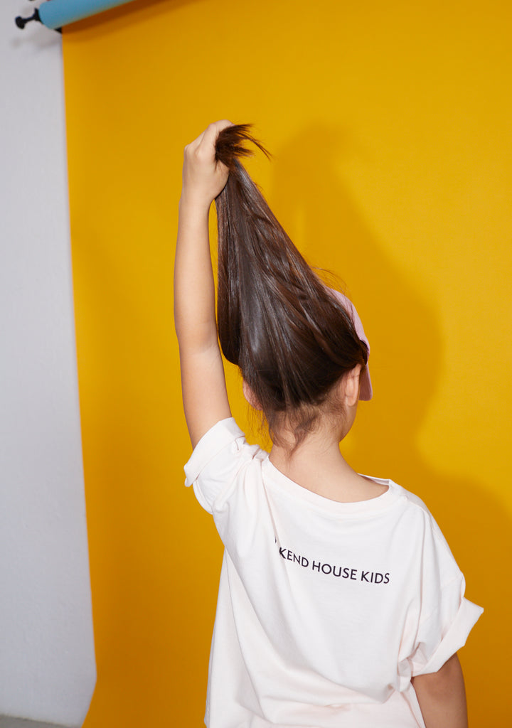 NEW Weekend House Kids Cat Kid's Short Sleeve Tee Soft Peach | BIEN BIEN bienbienshop.com