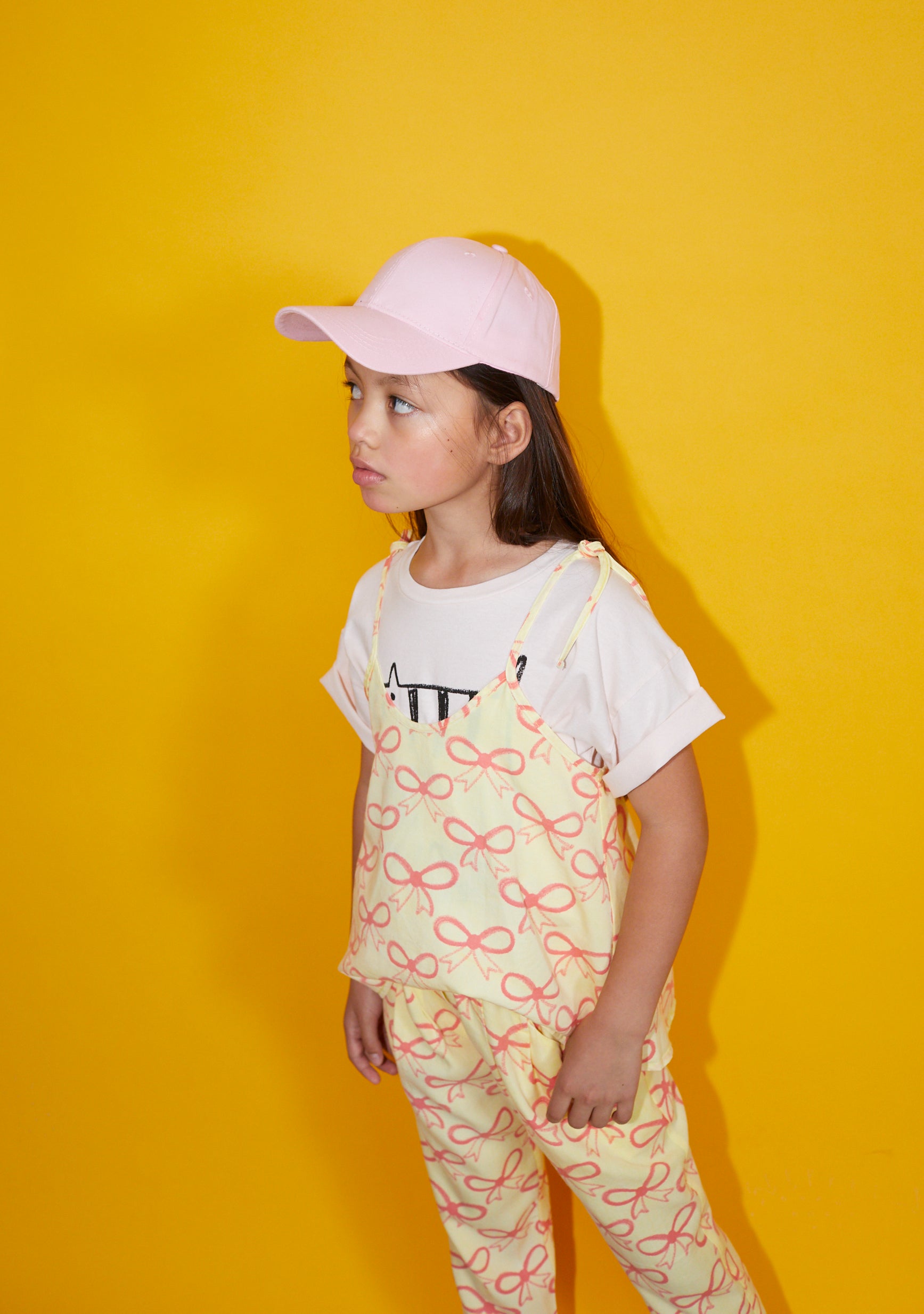 NEW Weekend House Kids Cat Kid's Short Sleeve Tee Soft Peach | BIEN BIEN bienbienshop.com
