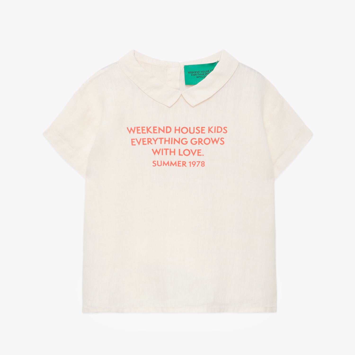 NEW Weekend House Kids Object Kid's Linen Short Sleeve Tee White | BIEN BIEN bienbienshop.comNEW Weekend House Kids Object Kid's Linen Short Sleeve Shirt Soft Pink | BIEN BIEN bienbienshop.com