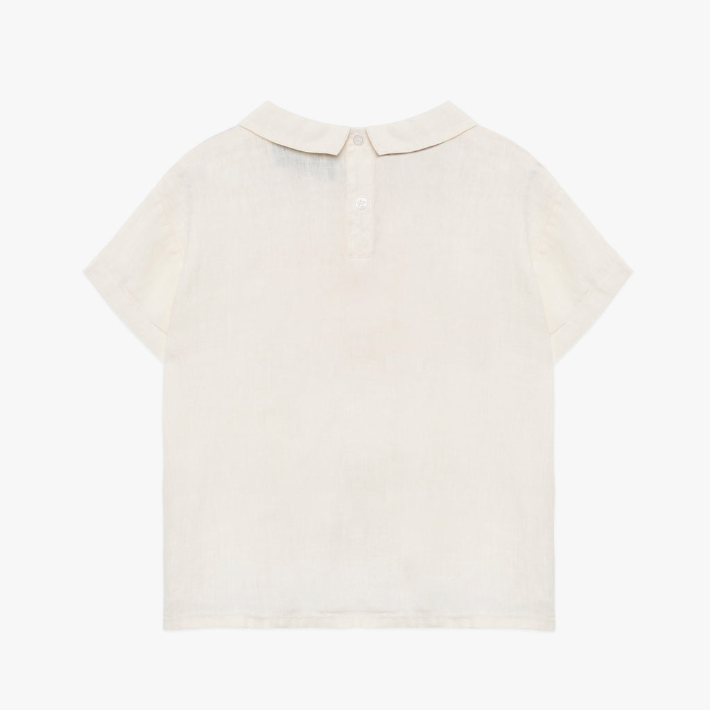 NEW Weekend House Kids Object Kid's Linen Short Sleeve Tee White | BIEN BIEN bienbienshop.comNEW Weekend House Kids Object Kid's Linen Short Sleeve Shirt Soft Pink | BIEN BIEN bienbienshop.com