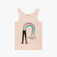 NEW Weekend House Kids Rainbow Kid's Sleeveless Tank Top Dusty Pink | BIEN BIEN bienbienshop.com