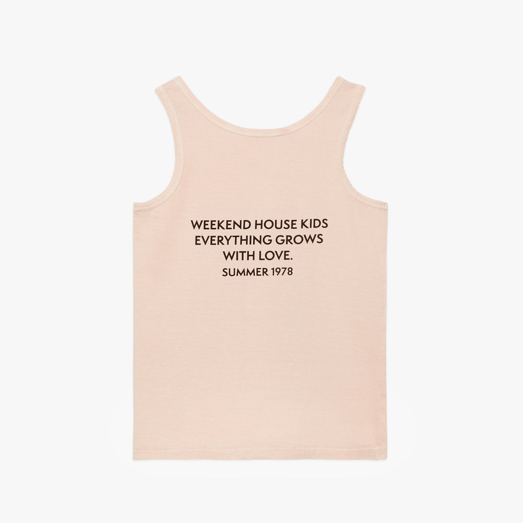 NEW Weekend House Kids Rainbow Kid's Sleeveless Tank Top Dusty Pink | BIEN BIEN bienbienshop.com