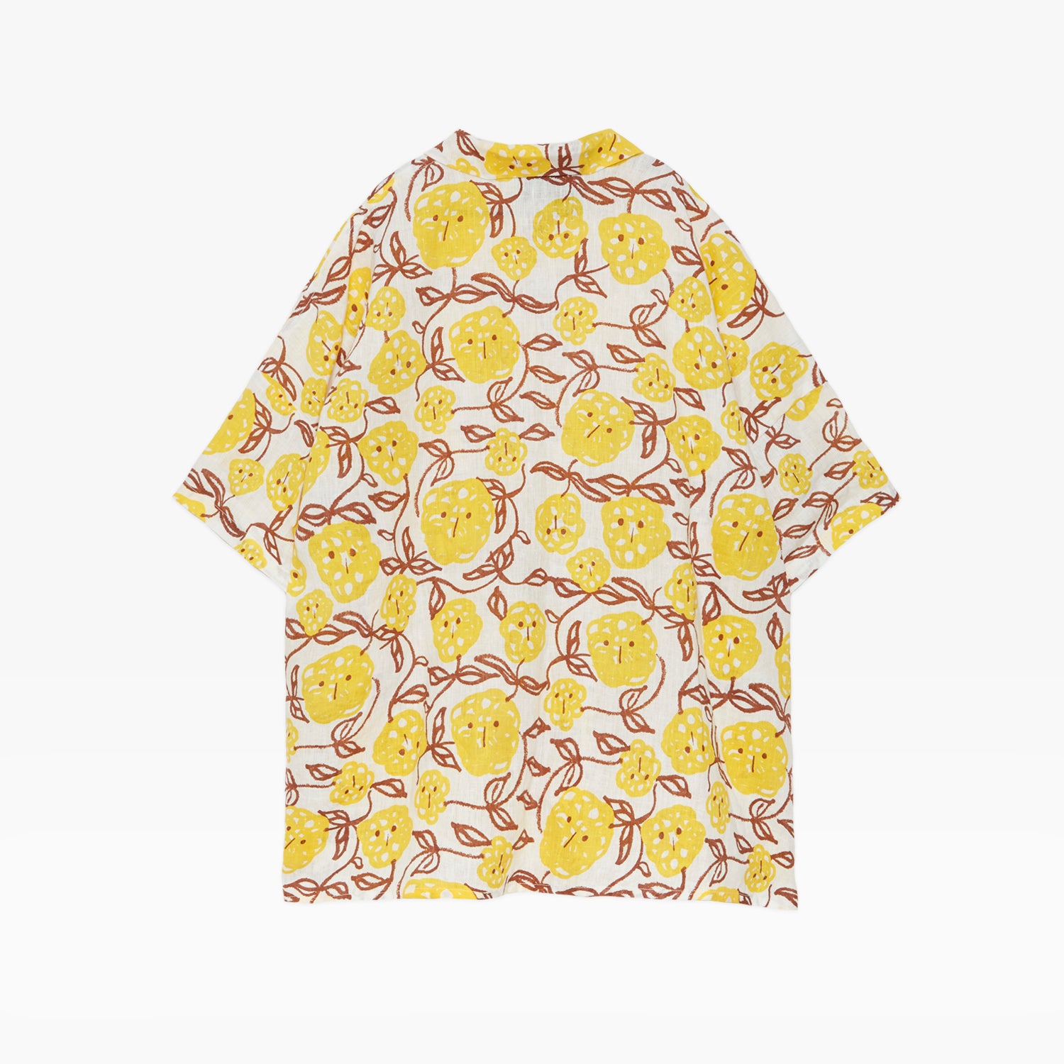NEW Weekend House Kids Mimosa Kid's Oversized Linen Shirt Yellow Lemon | BIEN BIEN bienbienshop.com