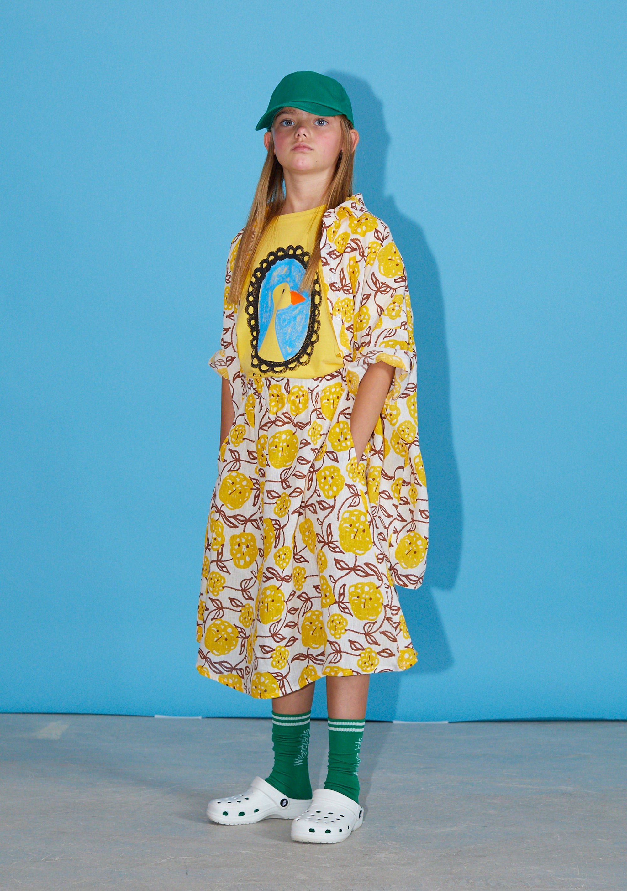 NEW Weekend House Kids Mimosa Kid's Oversized Linen Shirt Yellow Lemon | BIEN BIEN bienbienshop.com