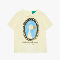 NEW Weekend House Kids Duck Kid's Linen Short Sleeve Tee Soft Yellow | BIEN BIEN bienbienshop.com