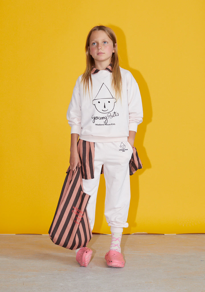 NEW Weekend House Kids Stripes Kid's Linen Oversized Shirt Brown/Pink | BIEN BIEN bienbienshop.com