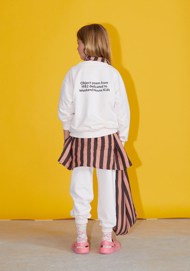 NEW Weekend House Kids Stripes Kid's Linen Oversized Shirt Brown/Pink | BIEN BIEN bienbienshop.com