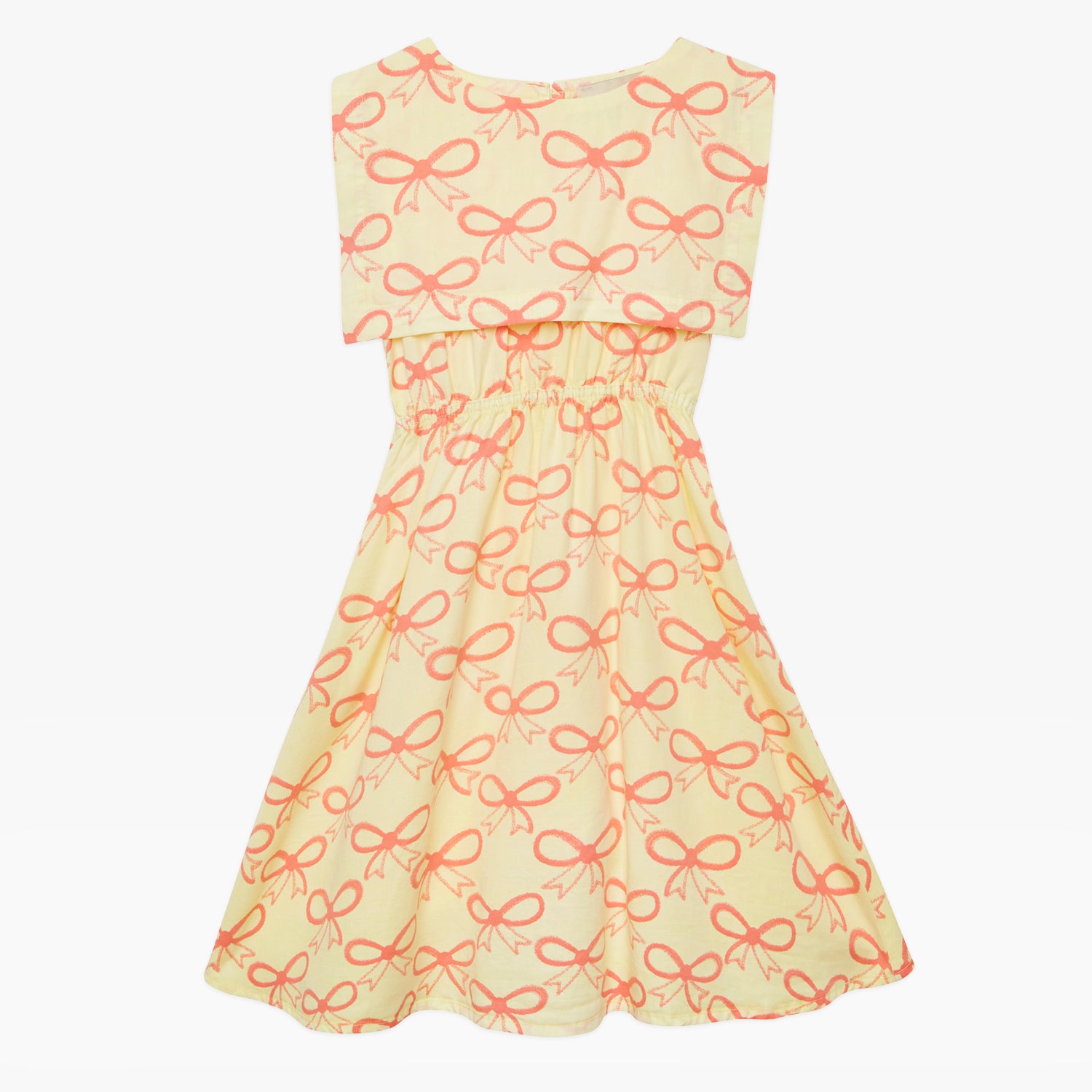 NEW Weekend House Kids Pink Bows Kid's Sailor Collar Dress Soft Yellow | BIEN BIEN bienbienshop.com