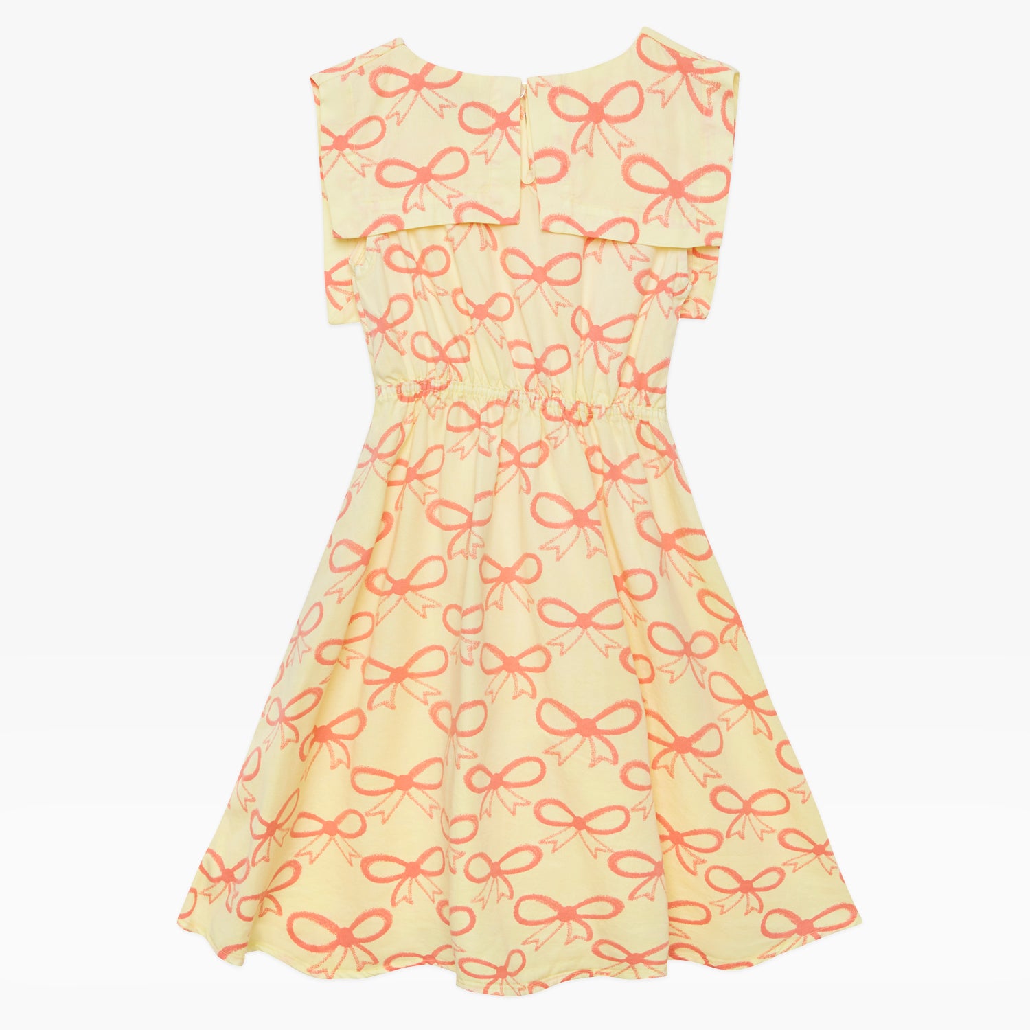 NEW Weekend House Kids Pink Bows Kid's Sailor Collar Dress Soft Yellow | BIEN BIEN bienbienshop.com