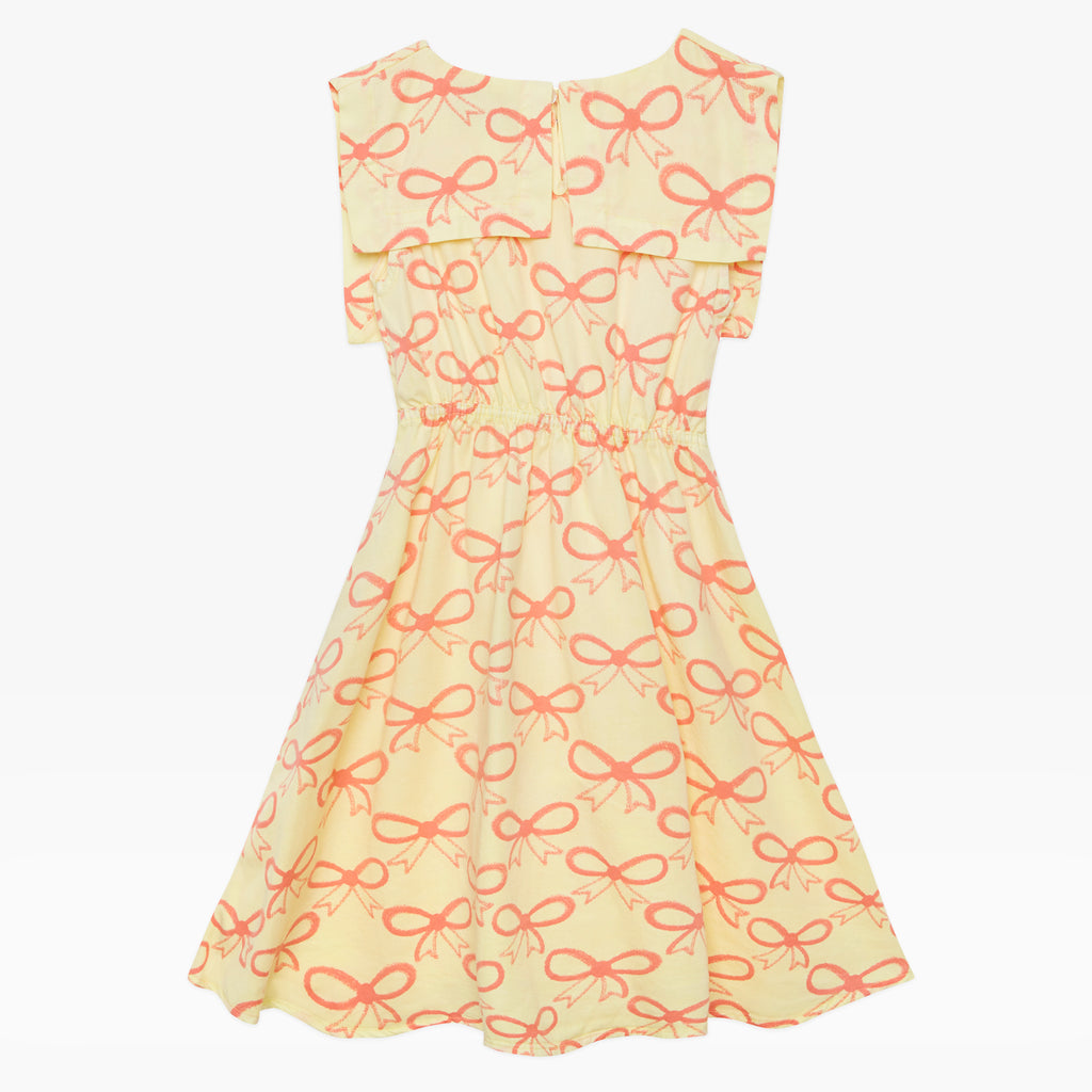 NEW Weekend House Kids Pink Bows Kid's Sailor Collar Dress Soft Yellow | BIEN BIEN bienbienshop.com