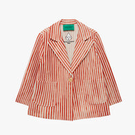 NEW Weekend House Kids Oversized Linen Kid's Jacket Red White Stripe | BIEN BIEN bienbienshop.com