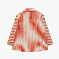 NEW Weekend House Kids Oversized Linen Kid's Jacket Red White Stripe | BIEN BIEN bienbienshop.com