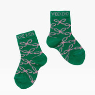 NEW Weekend House Kids Pink Laces Kid's Socks Green | BIEN BIEN bienbienshop.com