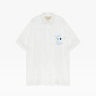 NEW Weekend House Kids Dog Kid's Tencel Oversized Shirt White/Blue | BIEN BIEN bienbienshop.com