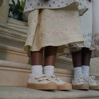 Apolina Willow Children's Embroidered Midi Dress Pale Pear | BIEN BIEN bienbienshop.com