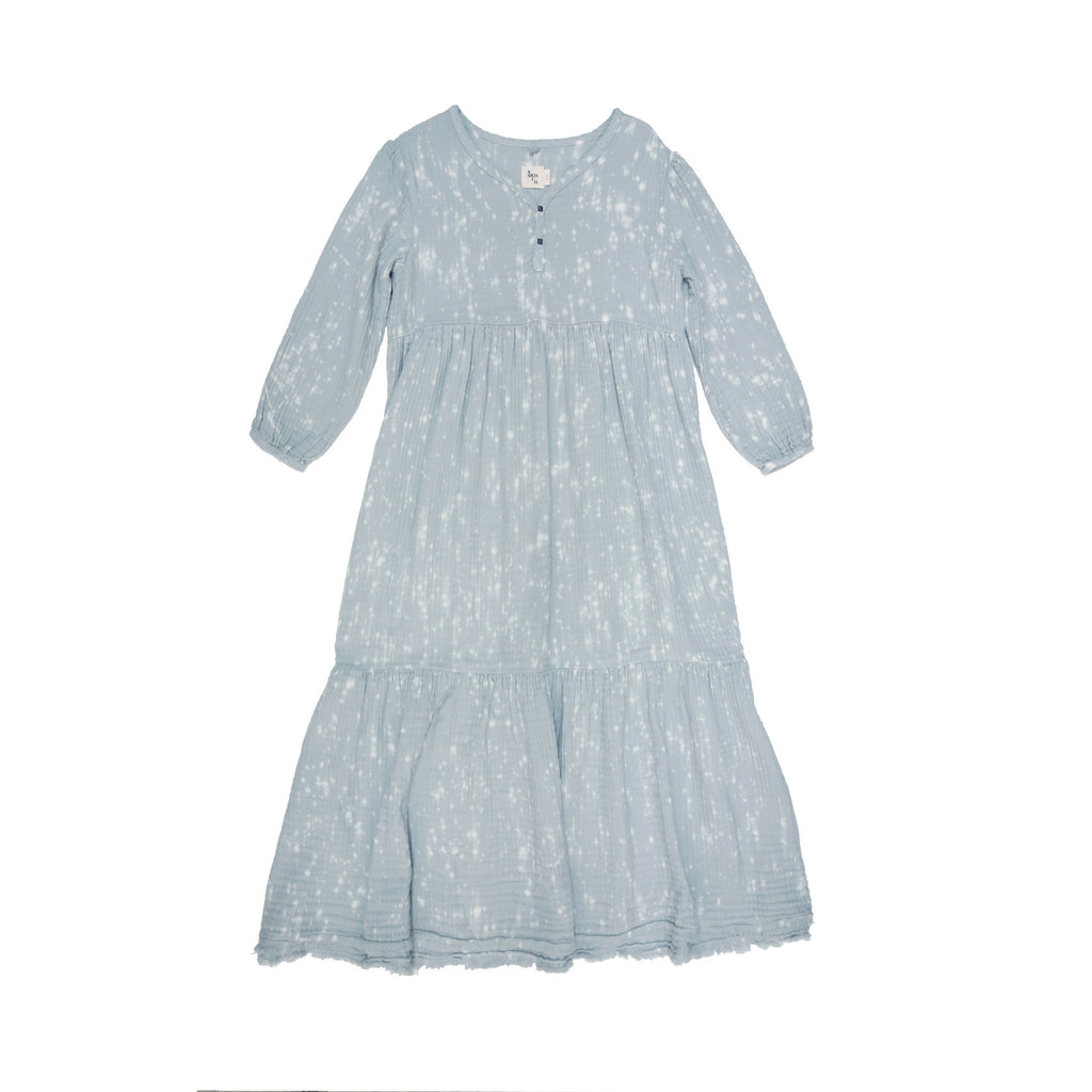 Nico Nico Athena Speckled Girls Dress in Sky | BIEN BIEN