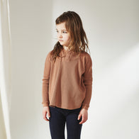 Bacabuche Baby & Kid's Thermal Henley Top Acorn | BIEN BIEN www.bienbienshop.com