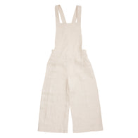 Bacabuche Linen Baby & Kid's Unisex Overalls Oat | BIEN BIEN www.bienbienshop.com