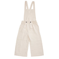 Bacabuche Linen Baby & Kid's Unisex Overalls Oat | BIEN BIEN www.bienbienshop.com