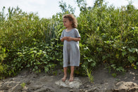 Bacabuche Oversized Knit Romper Heather Grey Baby & Kids | BIEN BIEN www.bienbienshop.com