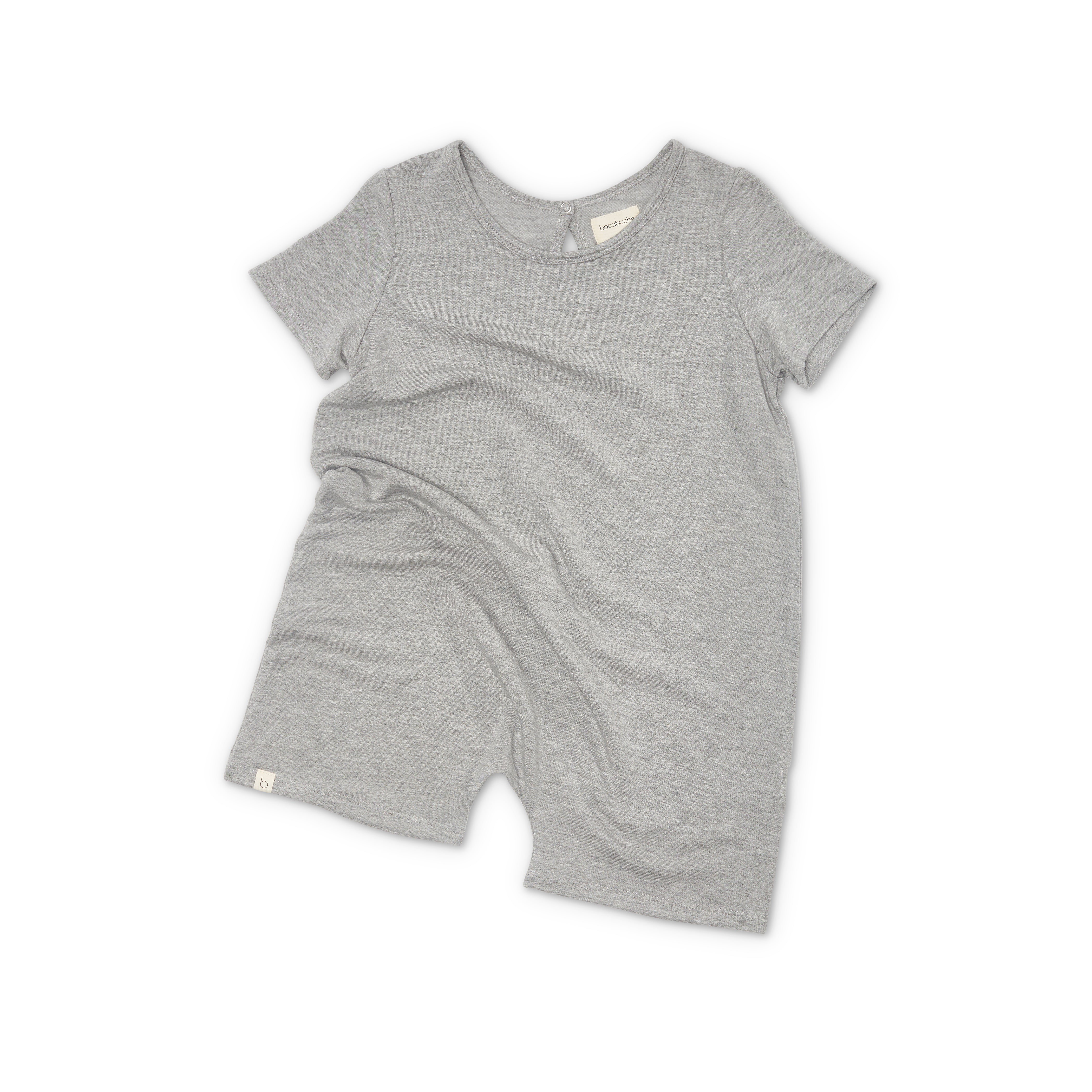 Bacabuche Oversized Knit Romper Heather Grey Baby & Kids | BIEN BIEN www.bienbienshop.com