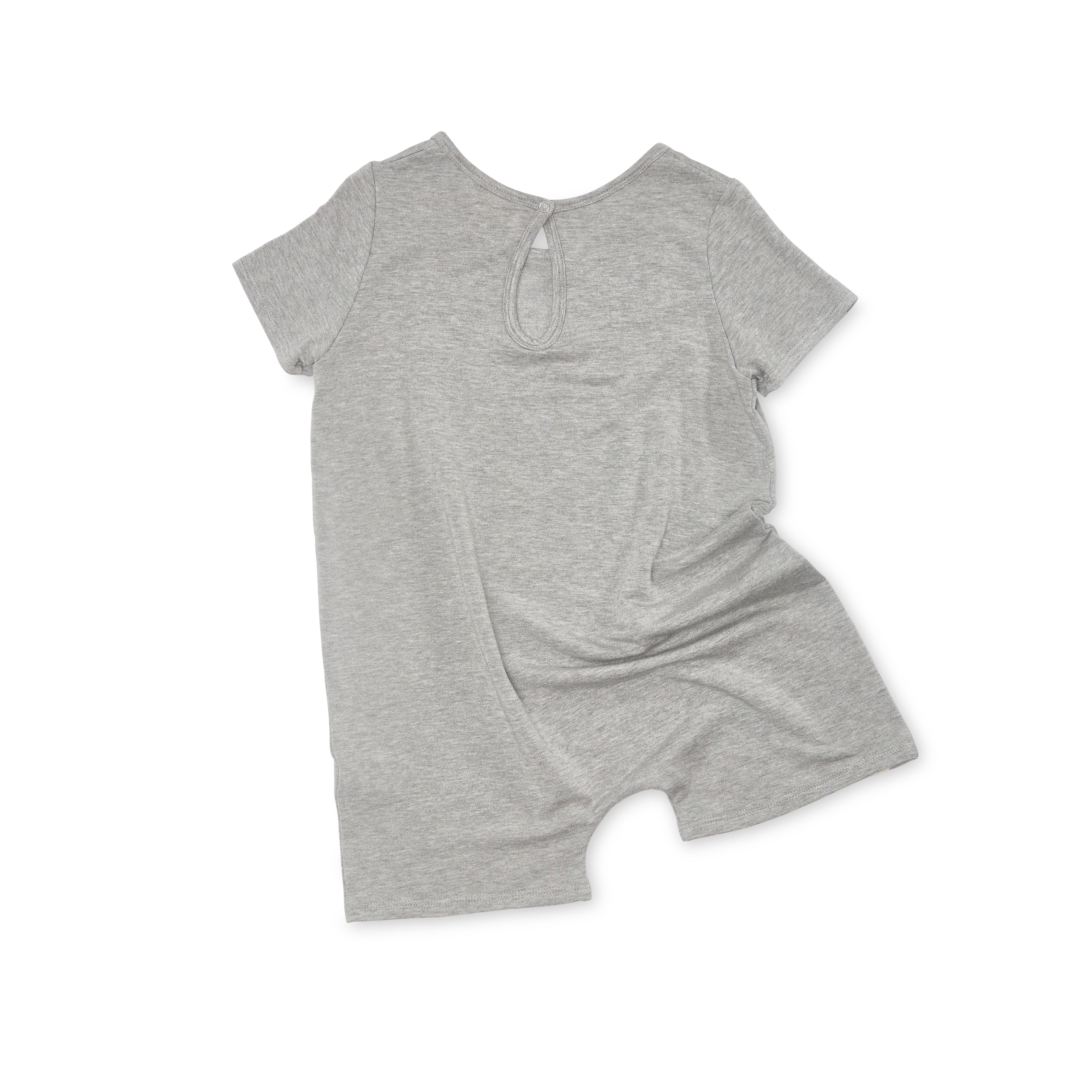 Bacabuche Oversized Knit Romper Heather Grey Baby & Kids | BIEN BIEN www.bienbienshop.com