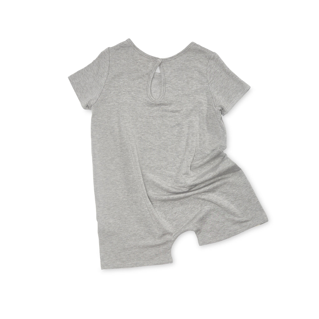 Bacabuche Oversized Knit Romper Heather Grey Baby & Kids | BIEN BIEN www.bienbienshop.com